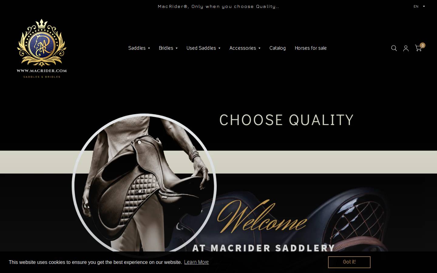 macrider.com homepage screenshot