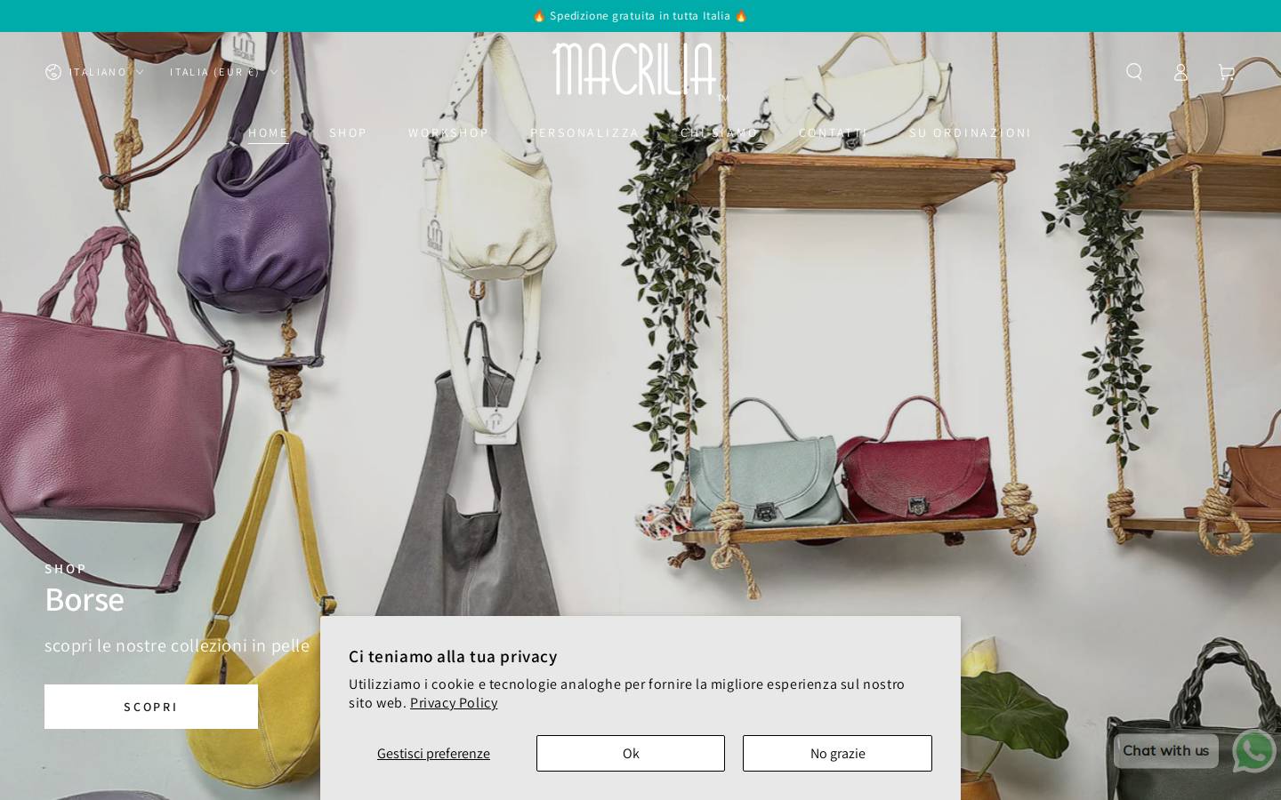 Macrilia homepage screenshot