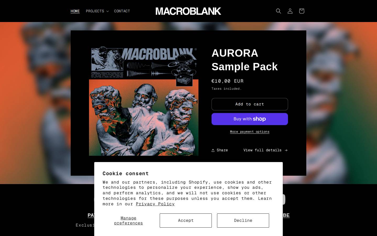 macroblank.net homepage screenshot