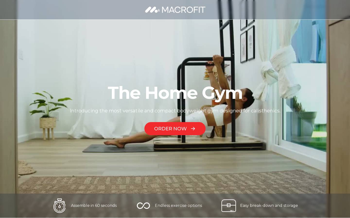 macrofit.co homepage screenshot