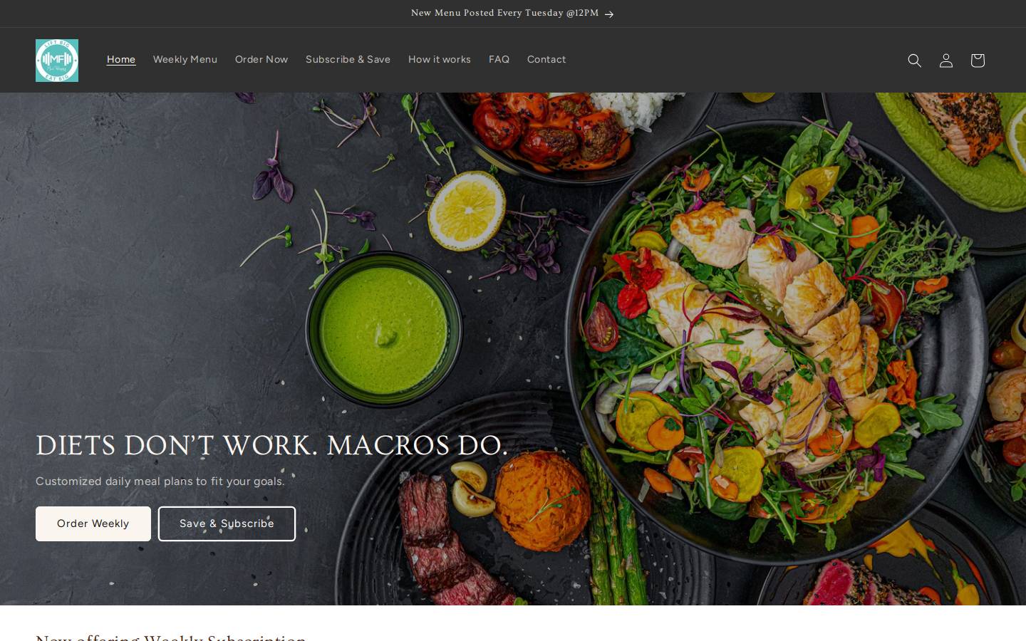 macrofitmeals.co homepage screenshot