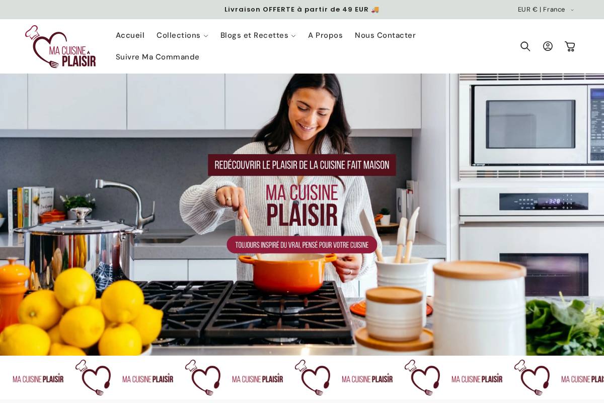 Macuisineplaisir homepage screenshot