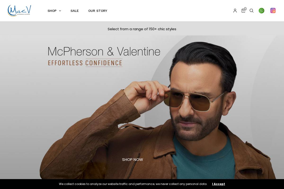 macv.in homepage screenshot