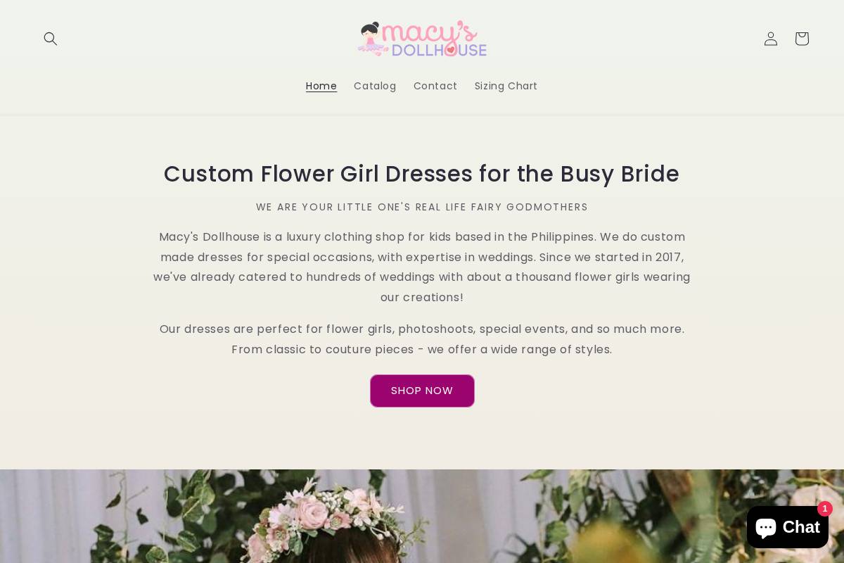 macysdollhouse.com homepage screenshot