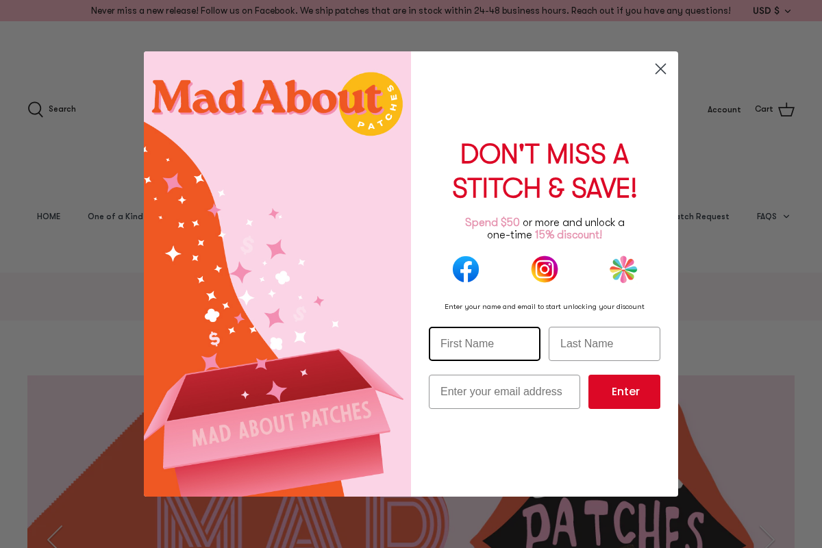 Mad About Patches homepage screenshot