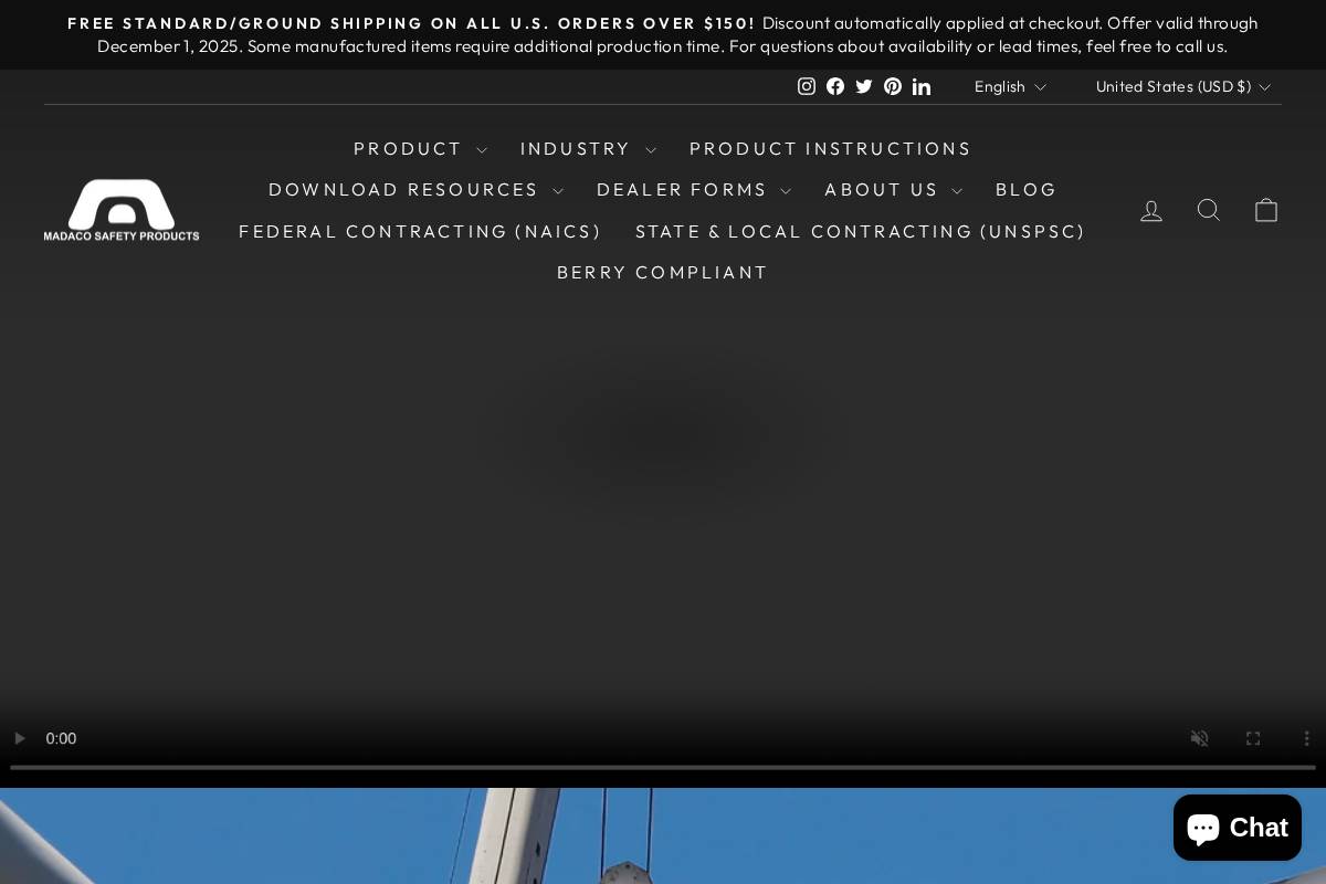 Madaco Safety Products homepage screenshot
