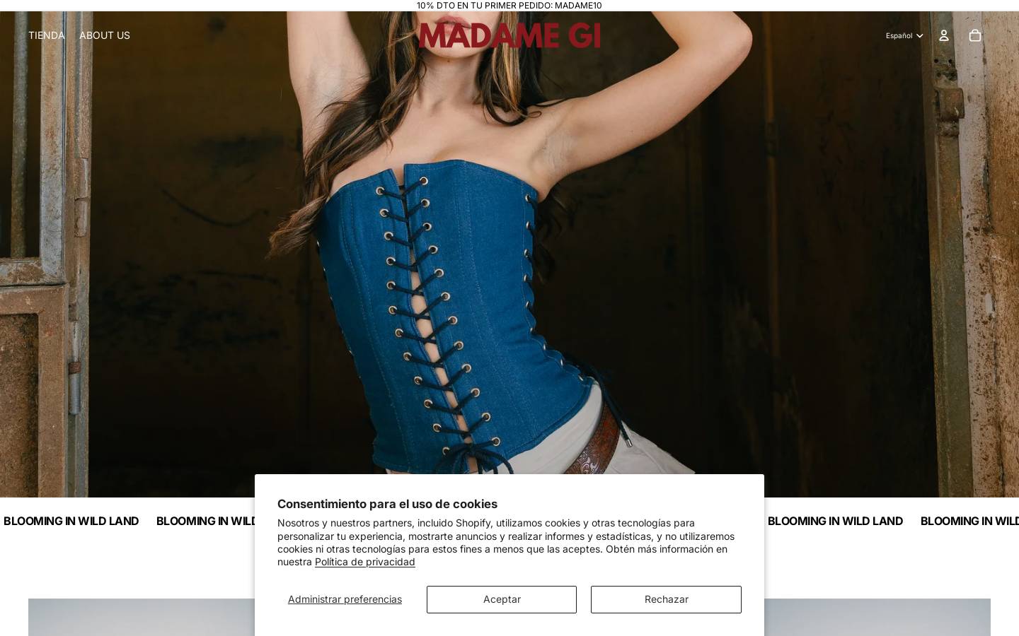 madamegi.com homepage screenshot