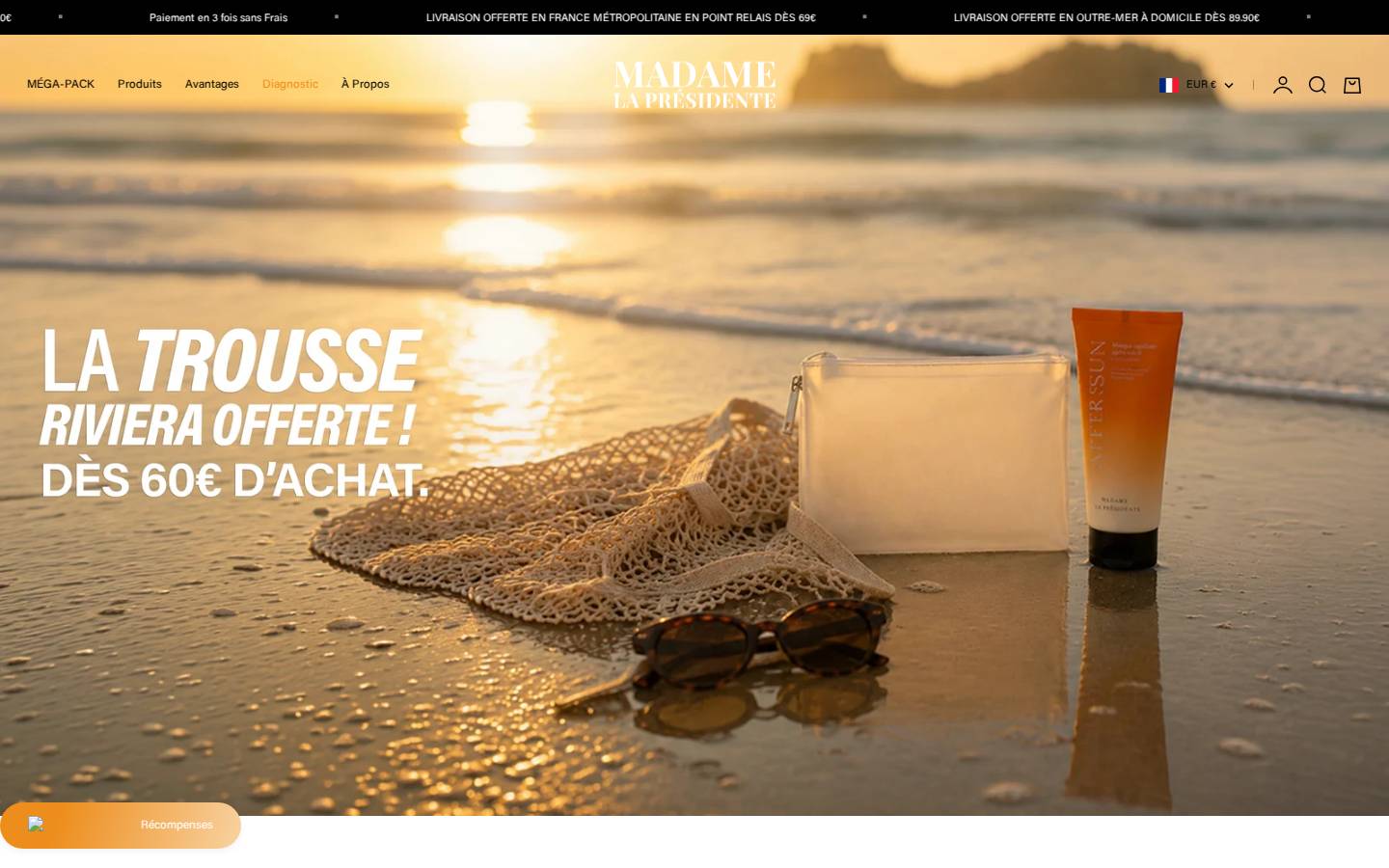 Madame La Présidente homepage screenshot