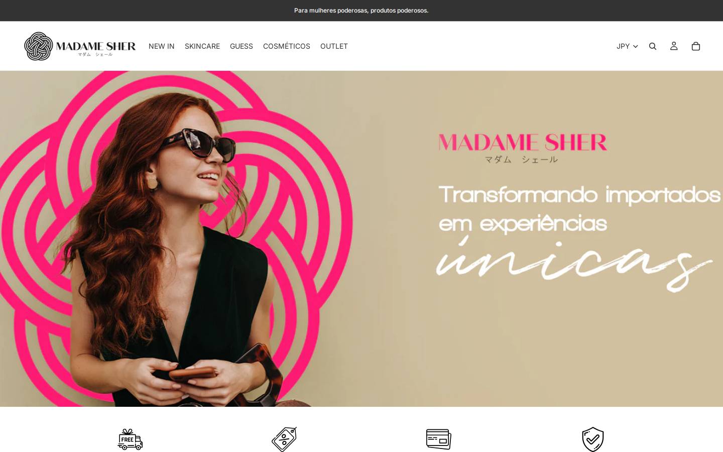 madamesherjp.com homepage screenshot