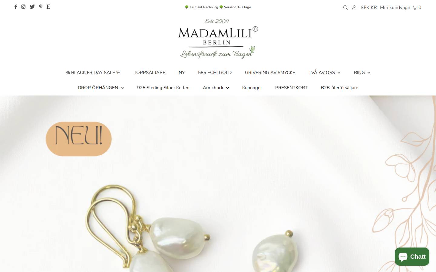 Madamlili homepage screenshot