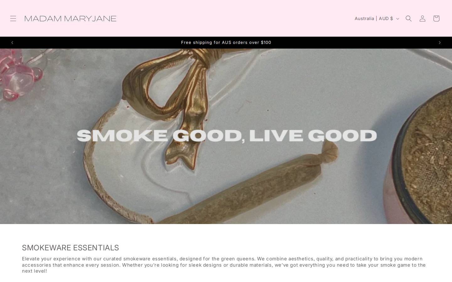 madammaryjane.com homepage screenshot