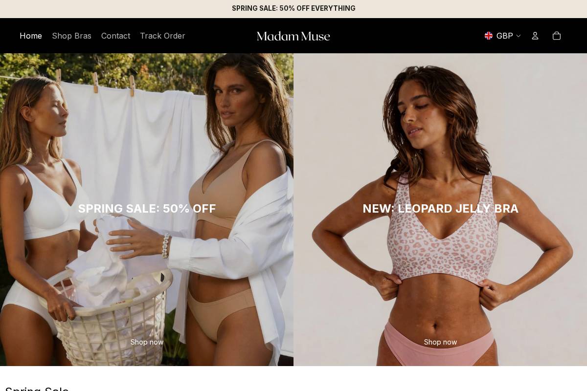 Madam Muse homepage screenshot
