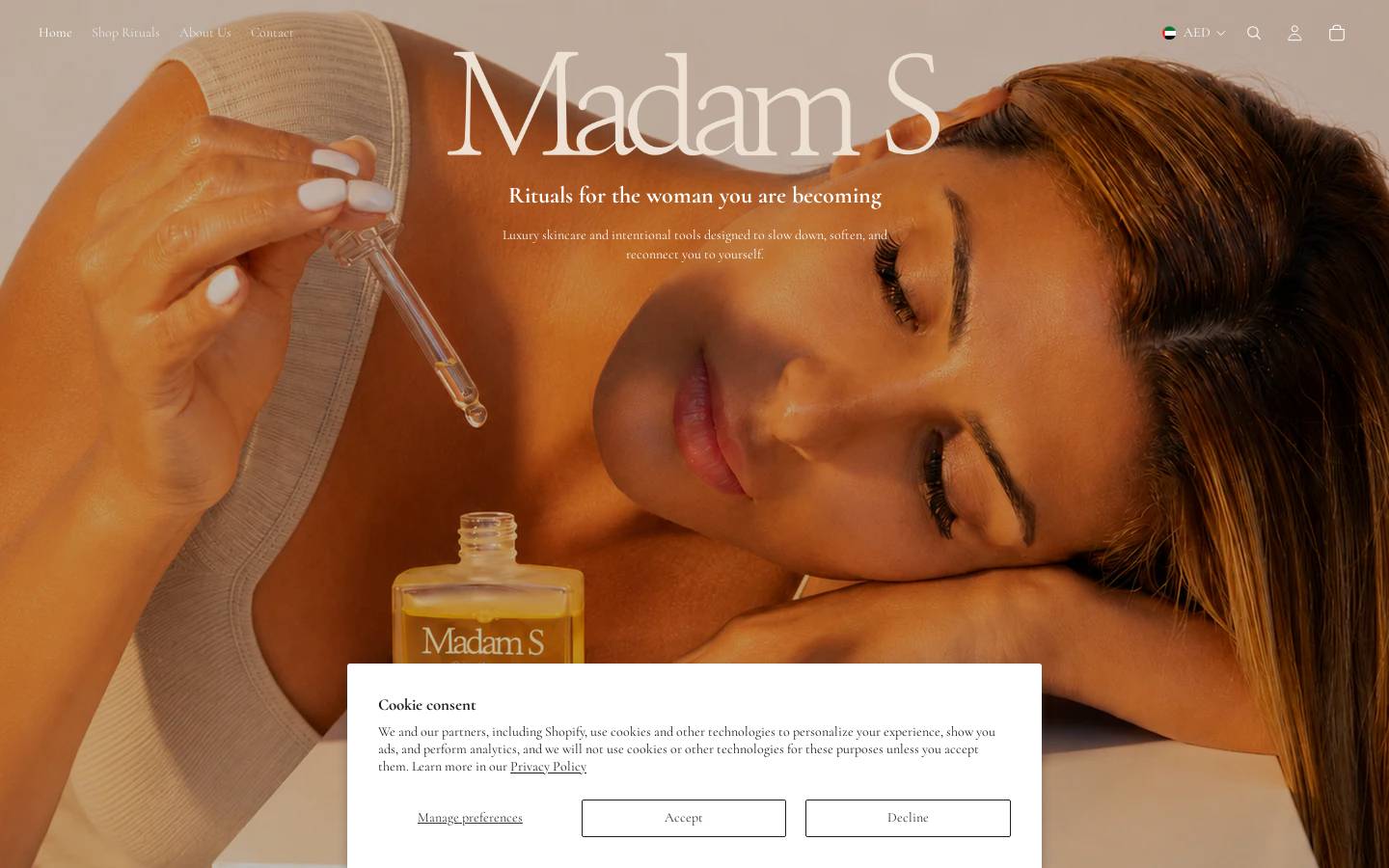 madamsae.com homepage screenshot