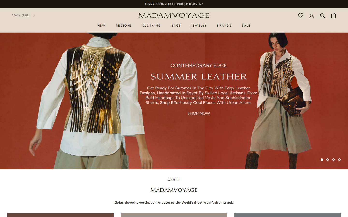 madamvoyage.com homepage screenshot