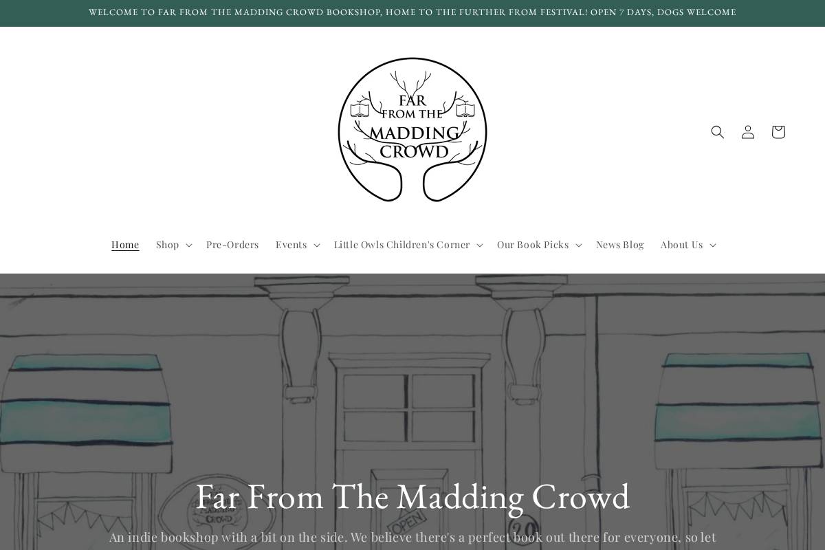 maddingcrowdlinlithgow.com homepage screenshot