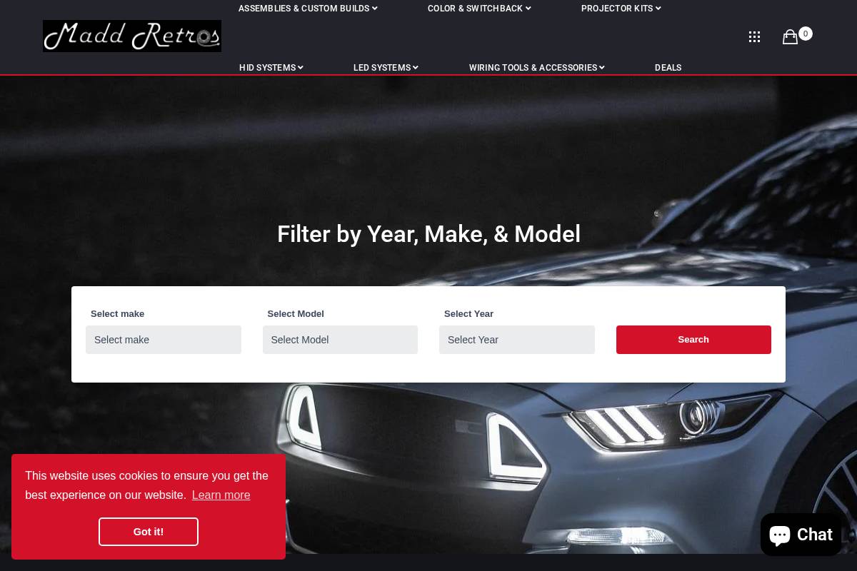 maddretros.com homepage screenshot