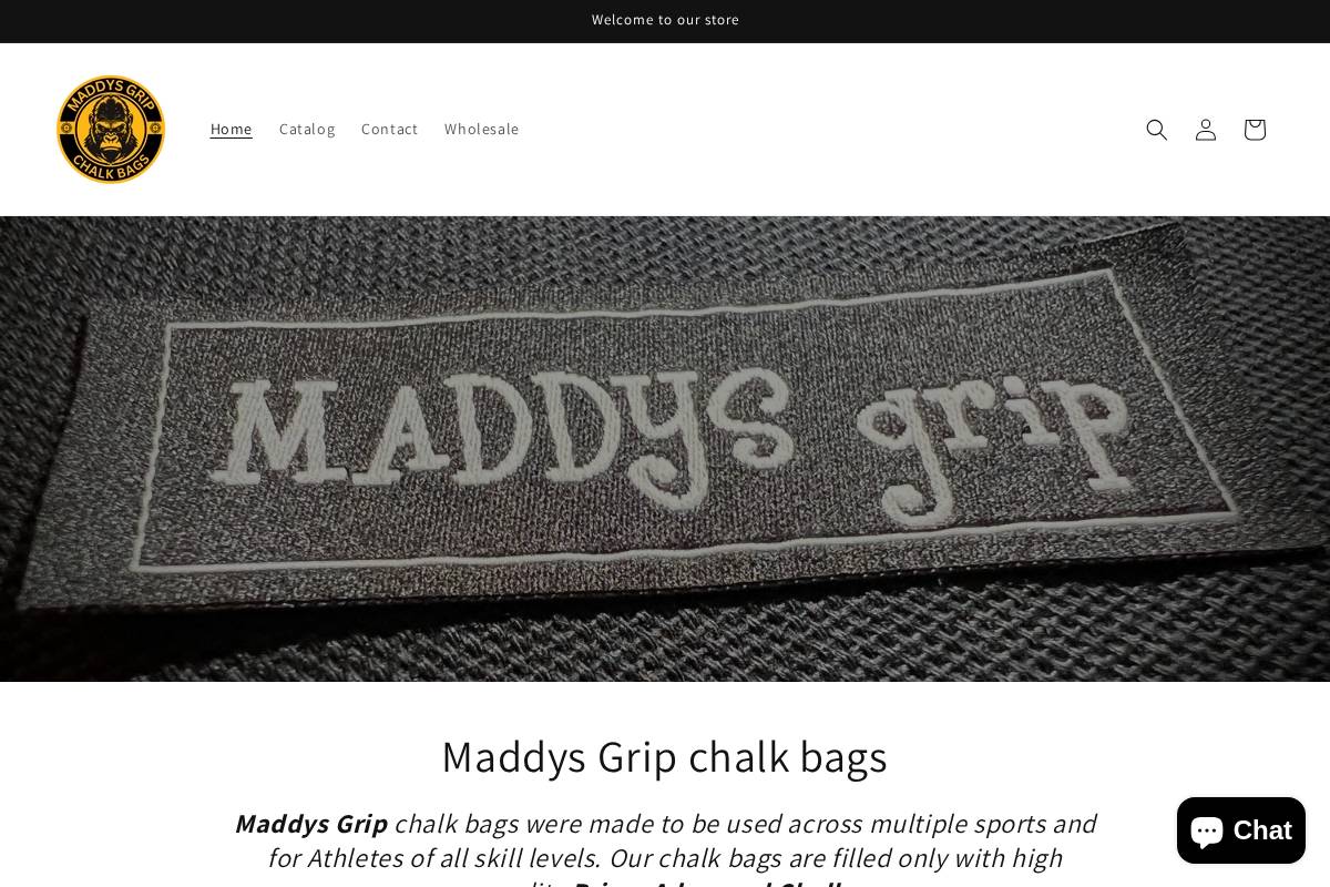 maddysgrip.com homepage screenshot