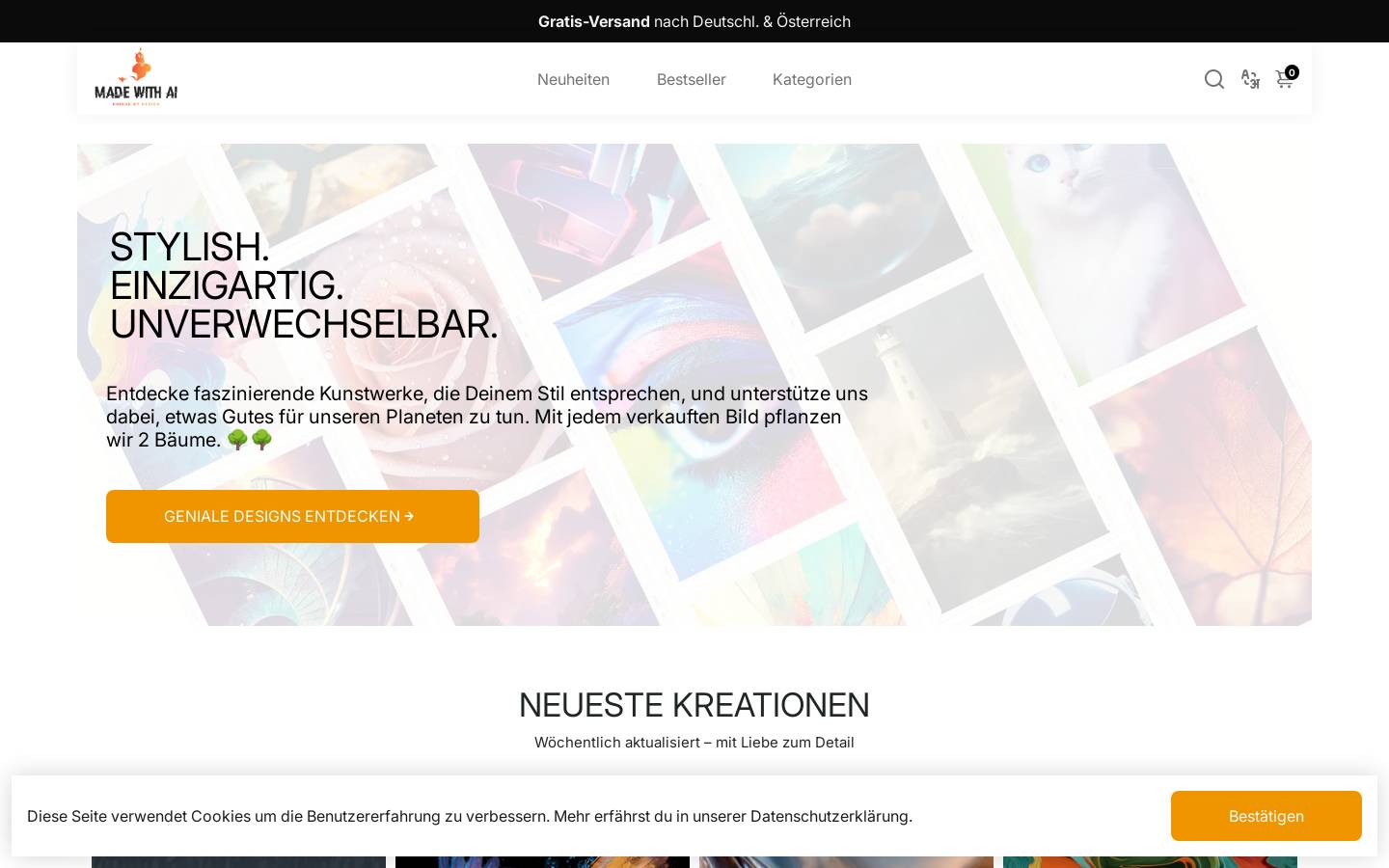 made-with-ai.de homepage screenshot
