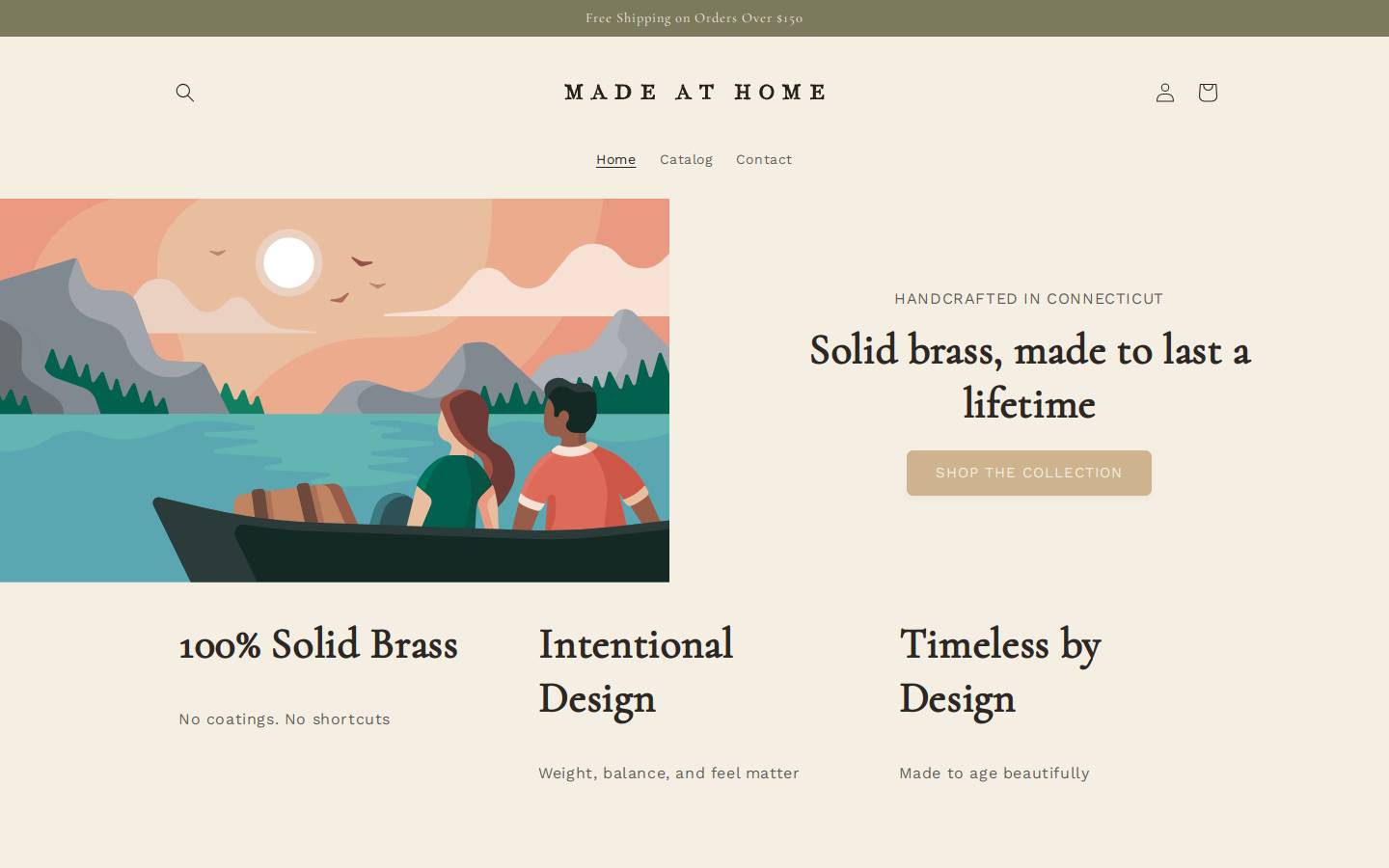 madeathome.shop homepage screenshot
