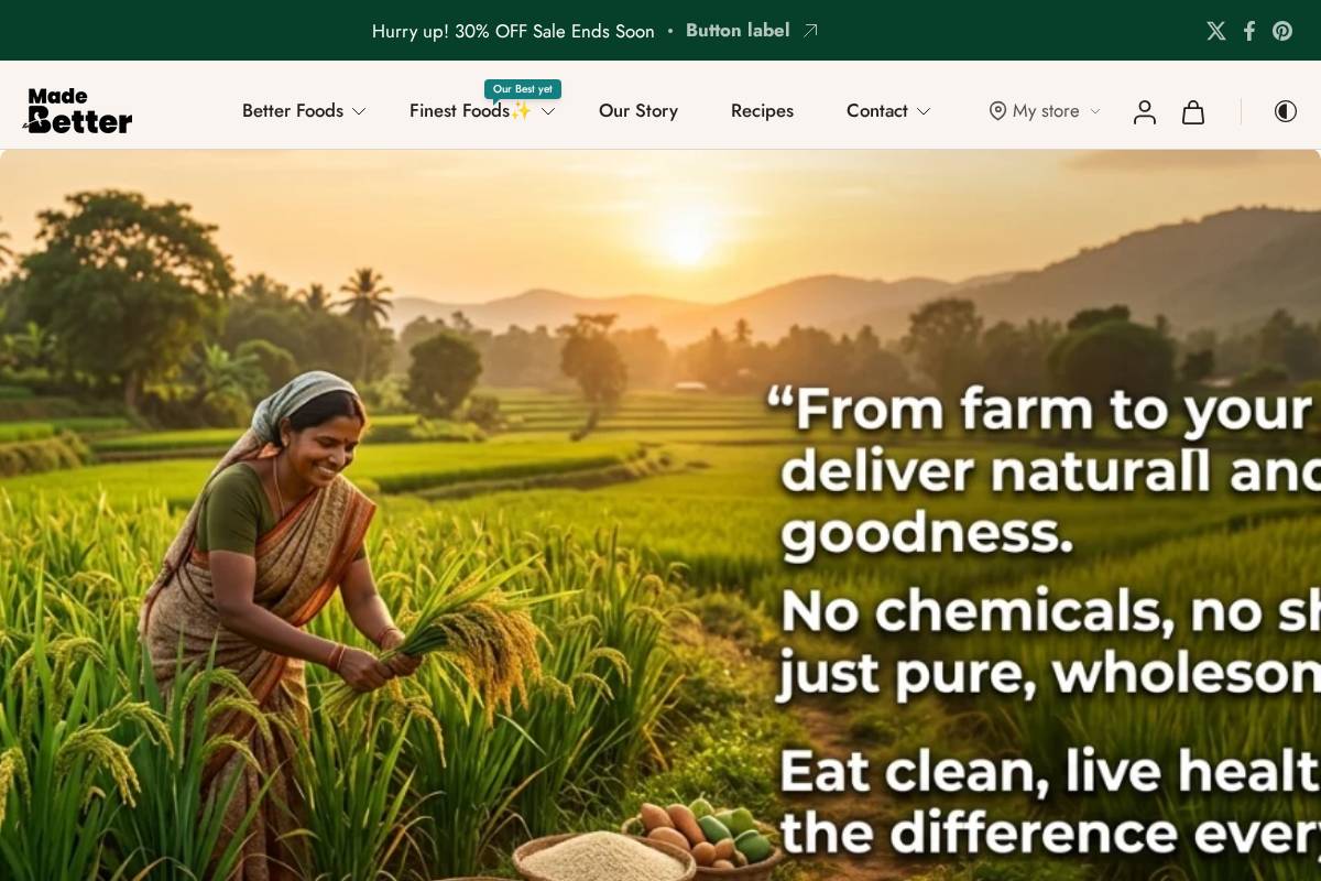 madebetter.in homepage screenshot