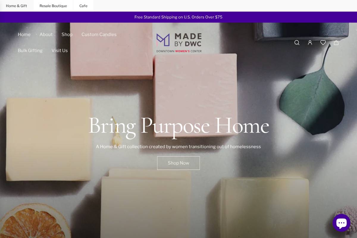 madebydwc.org homepage screenshot