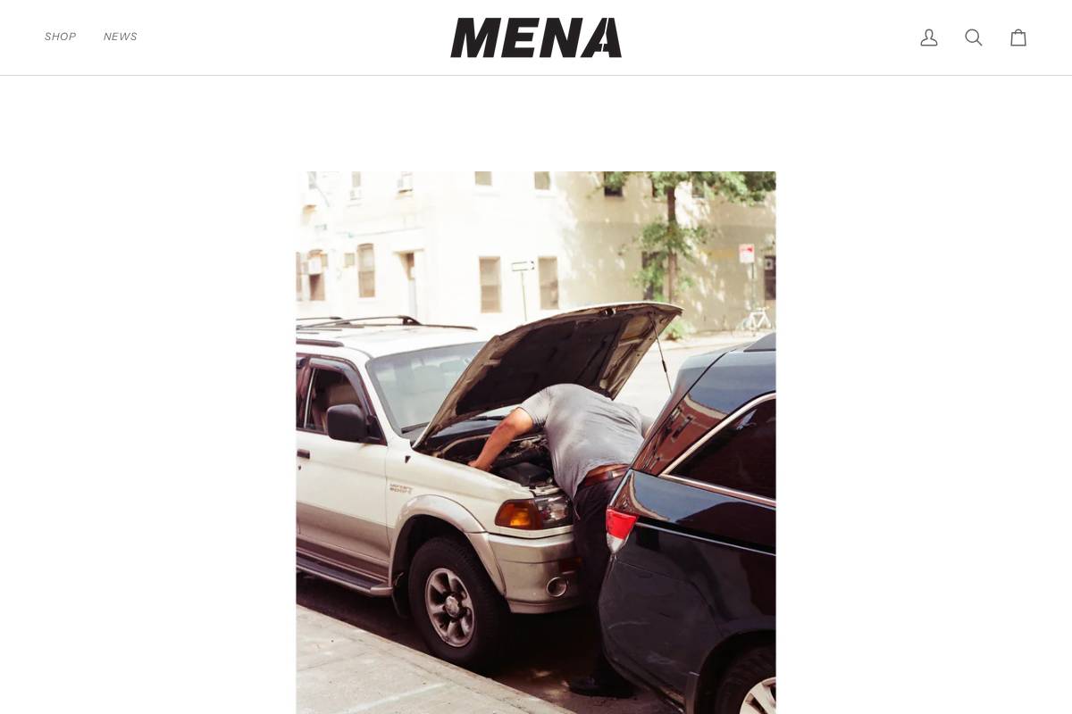 madebymena.com homepage screenshot