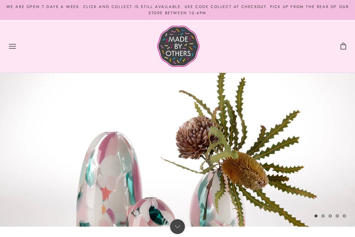 madebyothers.com.au homepage screenshot