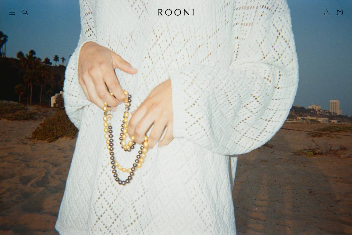 madebyrooni.com homepage screenshot