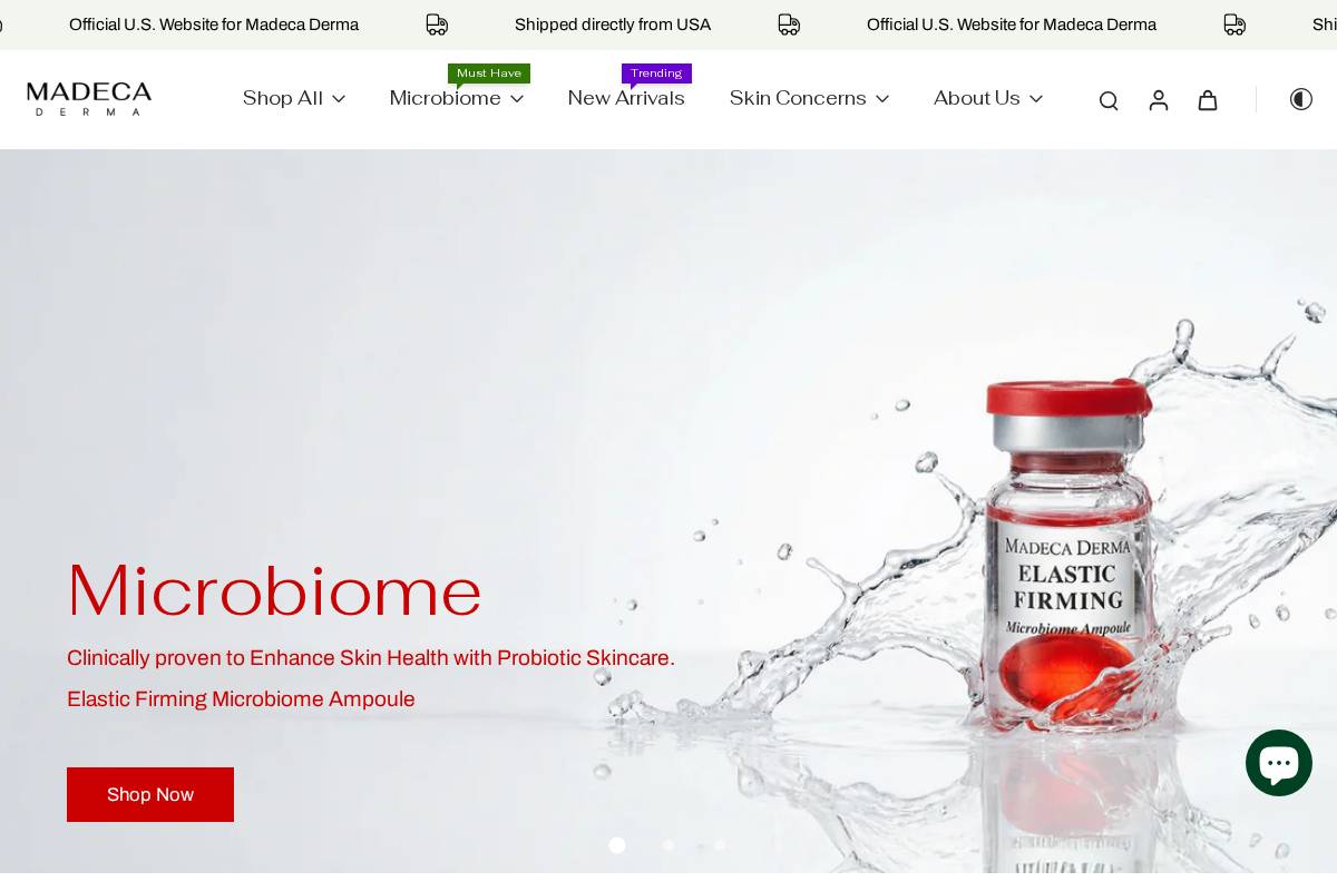 madeca.com homepage screenshot