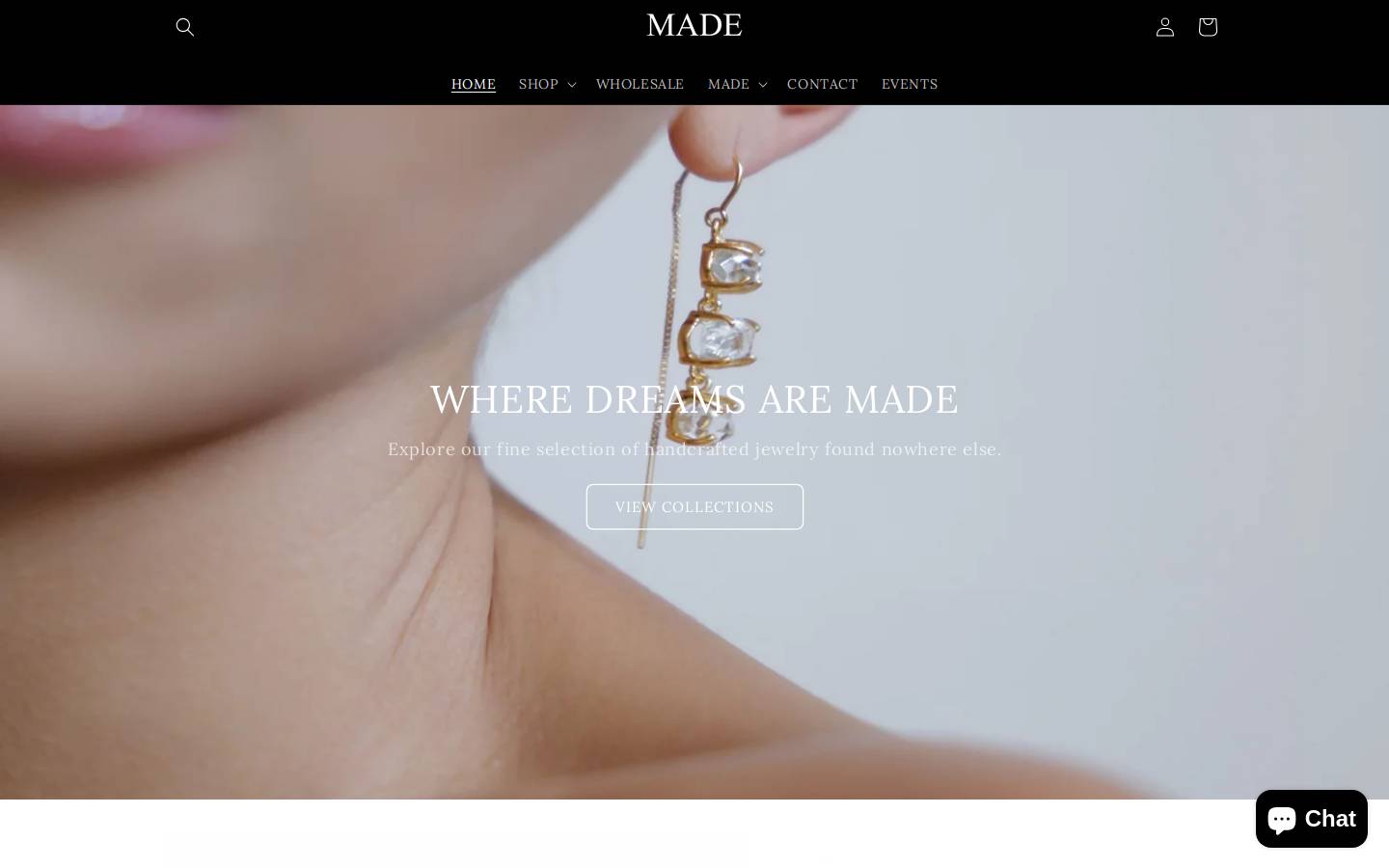 madedesignjewelry.com homepage screenshot