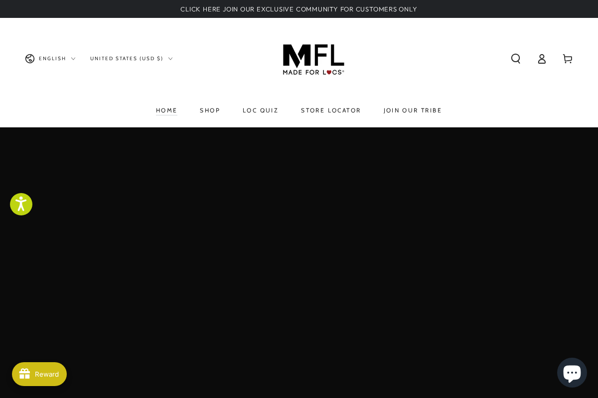 Made For Locs homepage screenshot