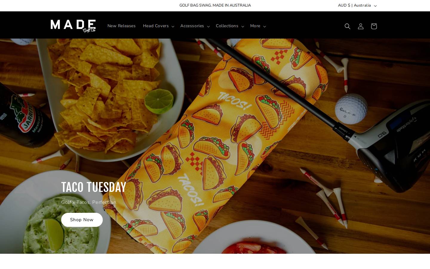 madegolf.co homepage screenshot