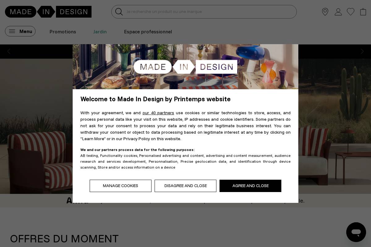 Made In Design homepage screenshot