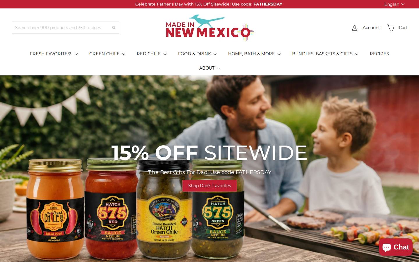 madeinnewmexico.com homepage screenshot