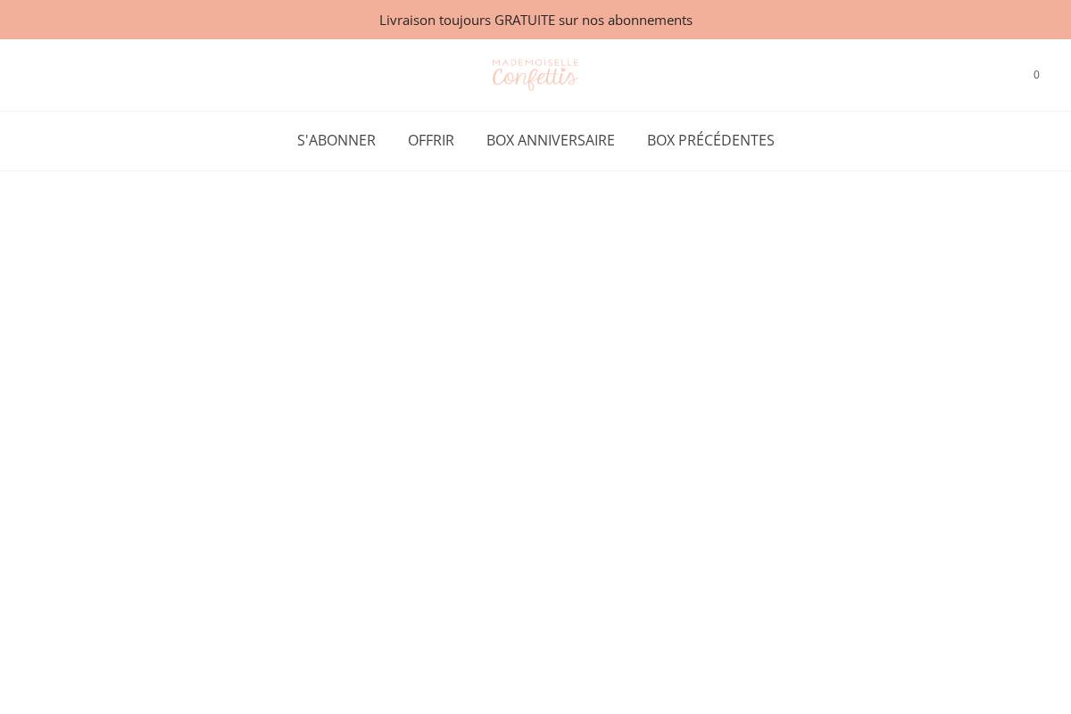 Mademoiselleconfettis homepage screenshot