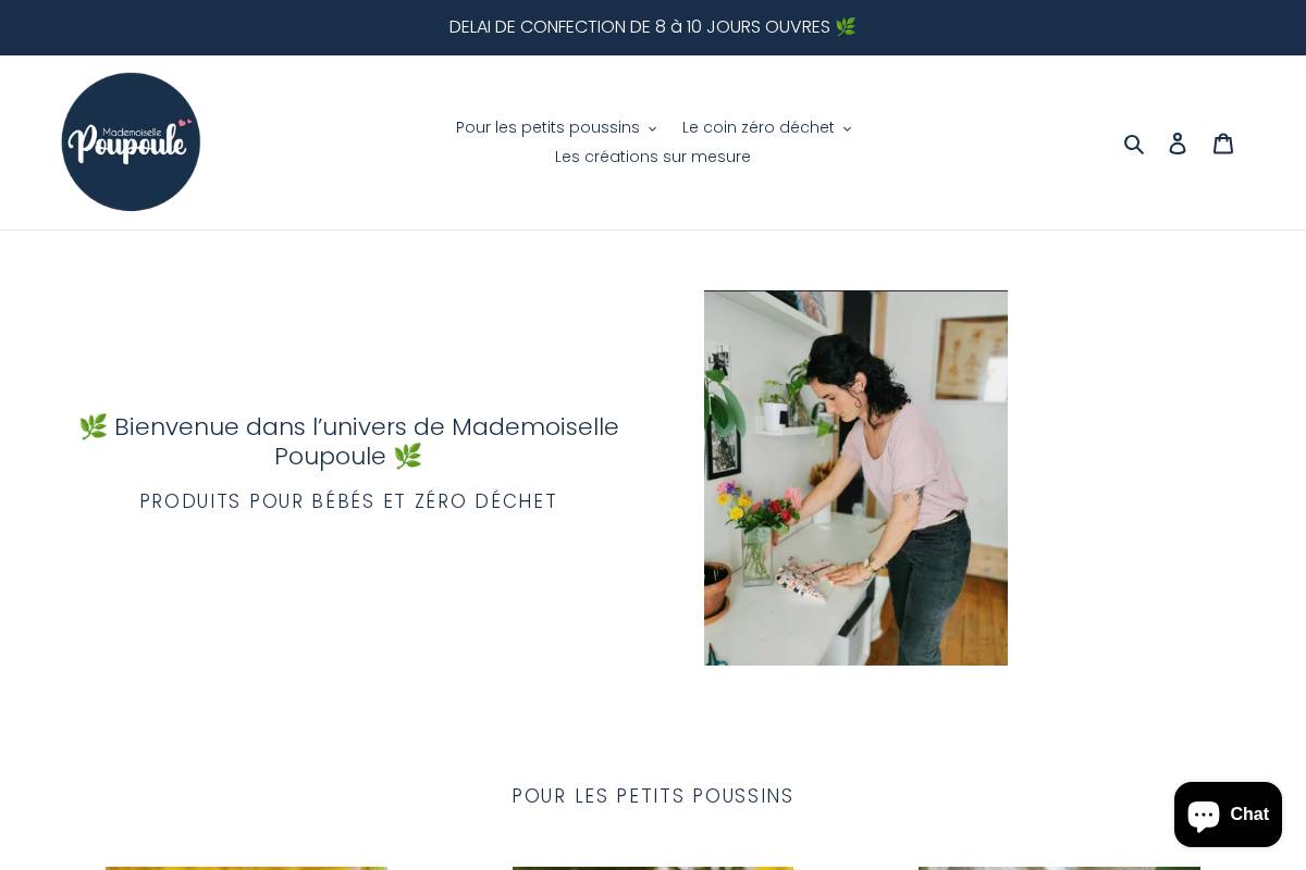 mademoisellepoupoule.com homepage screenshot