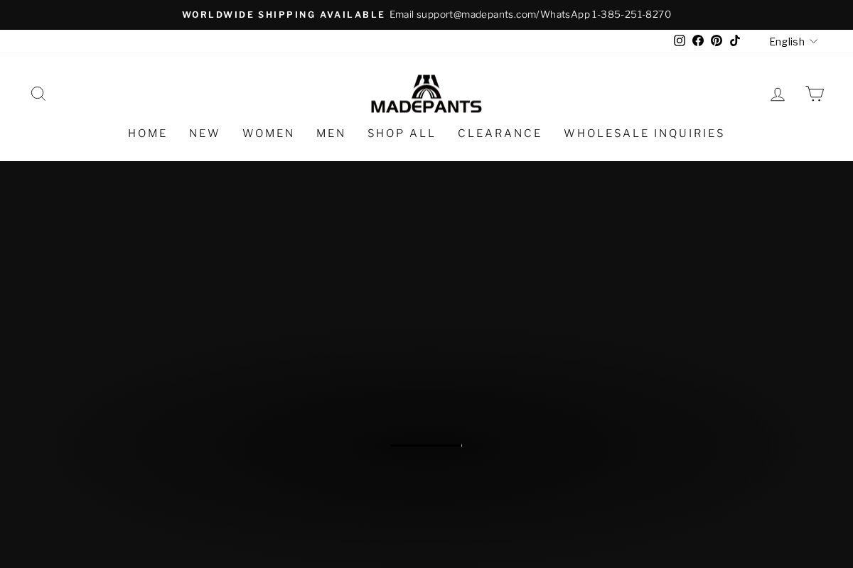 madepants.com homepage screenshot