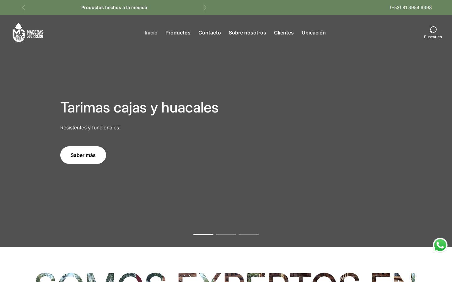 maderasguerrero.mx homepage screenshot