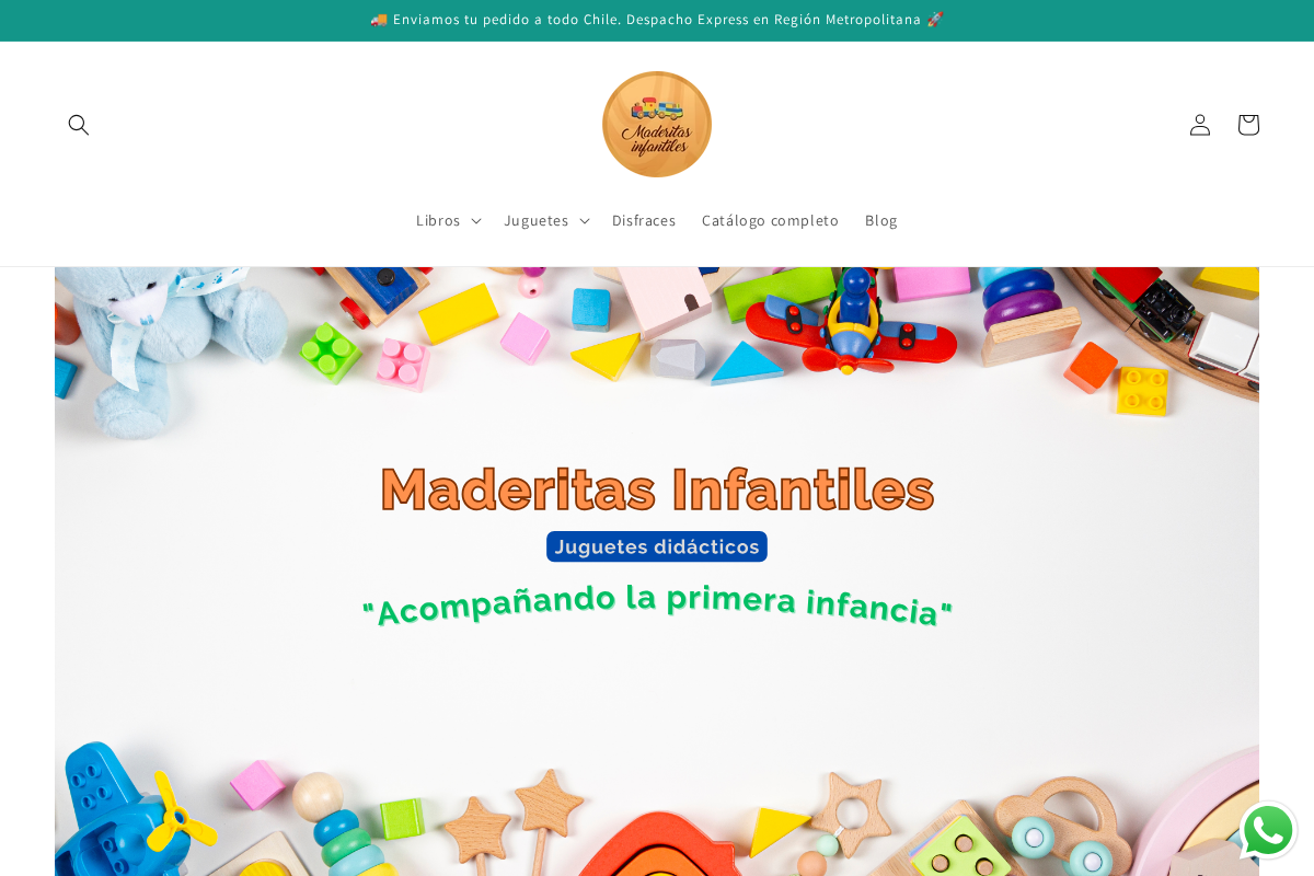 maderitasinfantiles.cl homepage screenshot