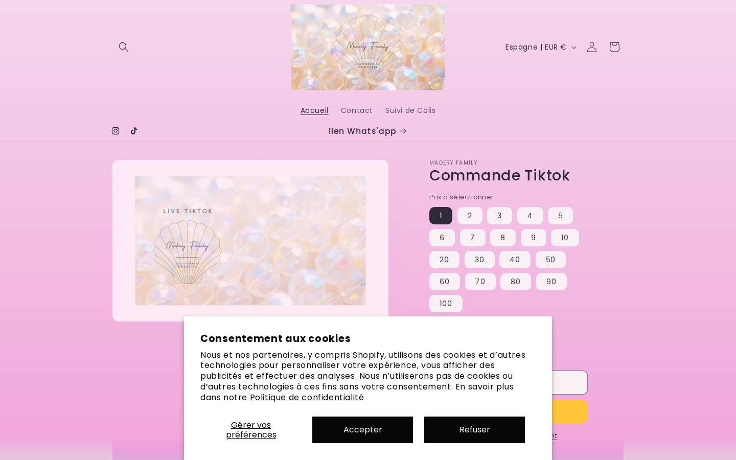 maderyfamily.com homepage screenshot