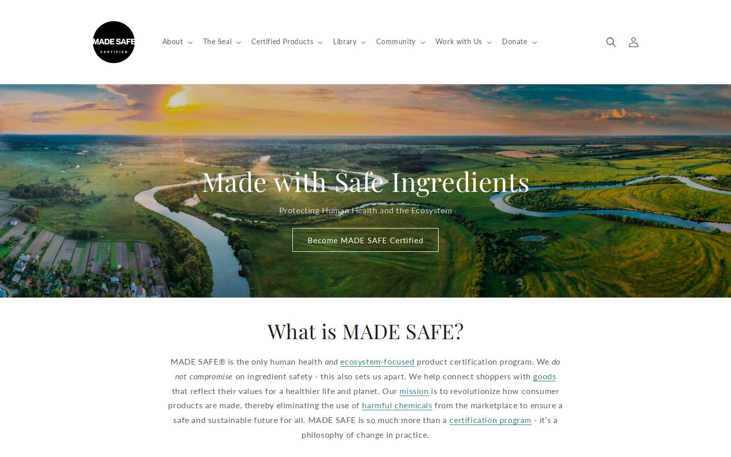 madesafe.org homepage screenshot