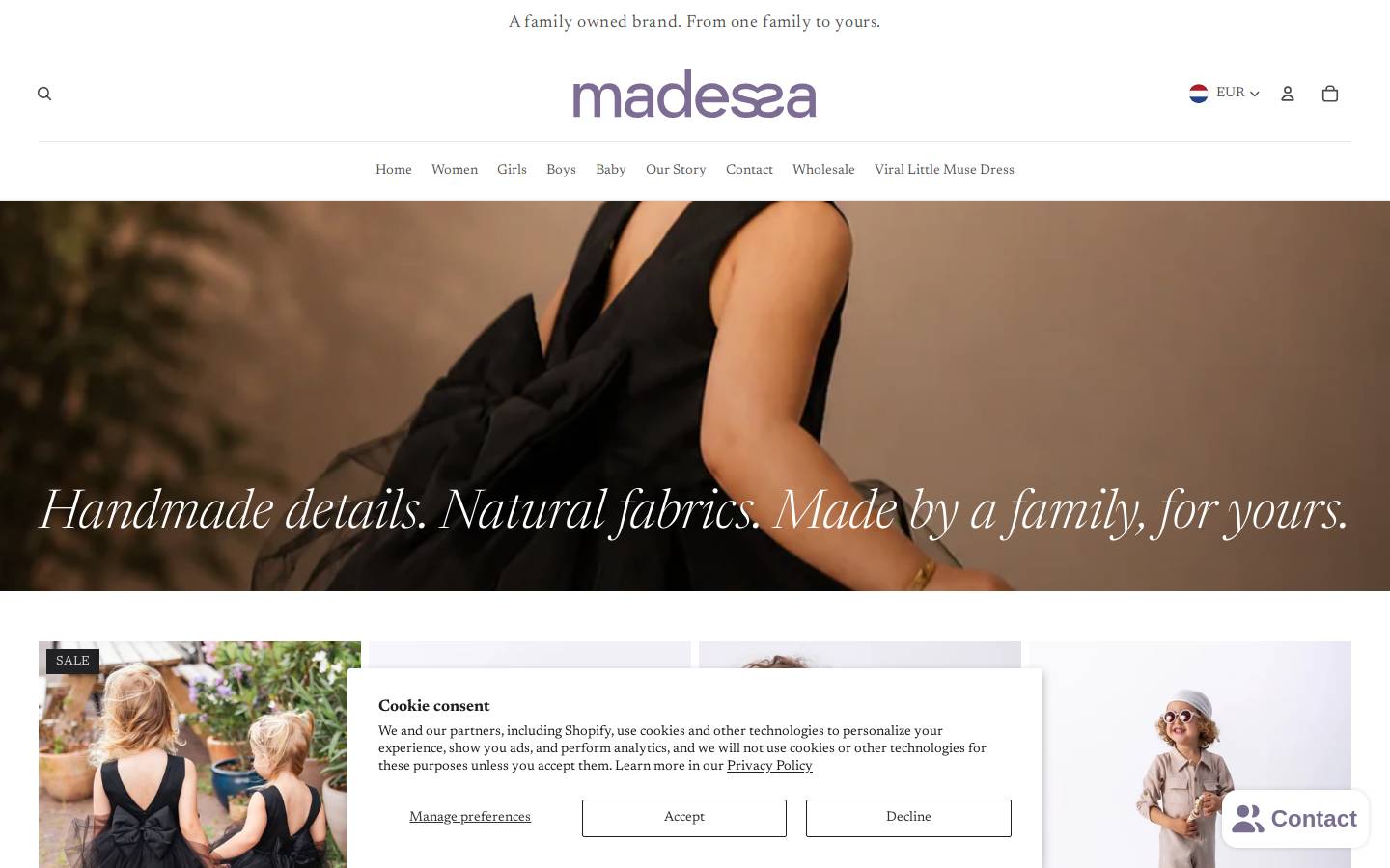 madessa.co homepage screenshot