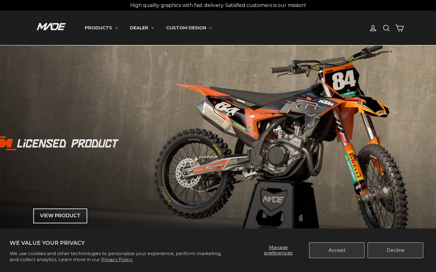 Madestickers homepage screenshot