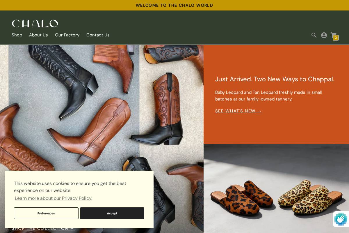 madetochalo.com homepage screenshot