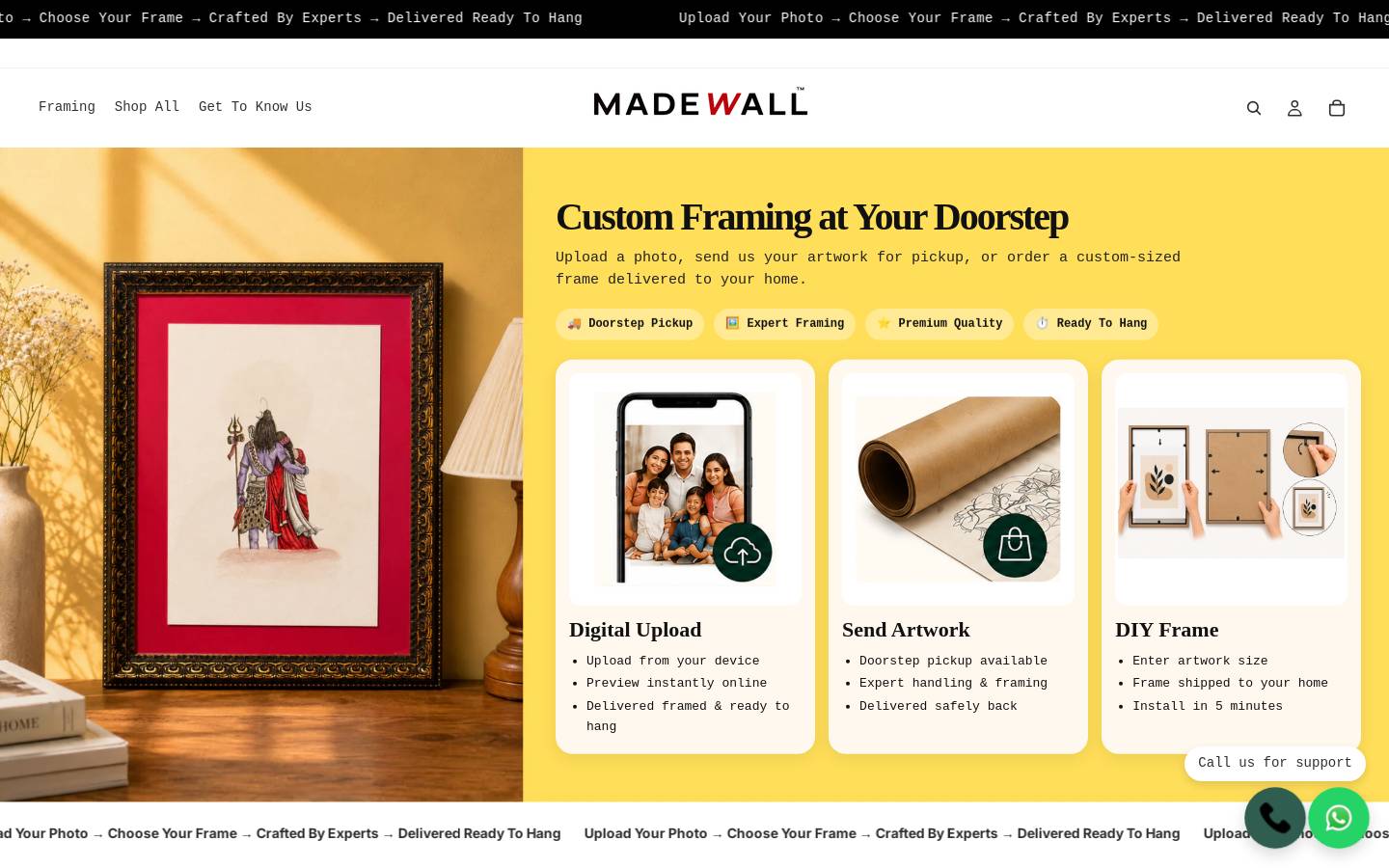 madewall.com homepage screenshot