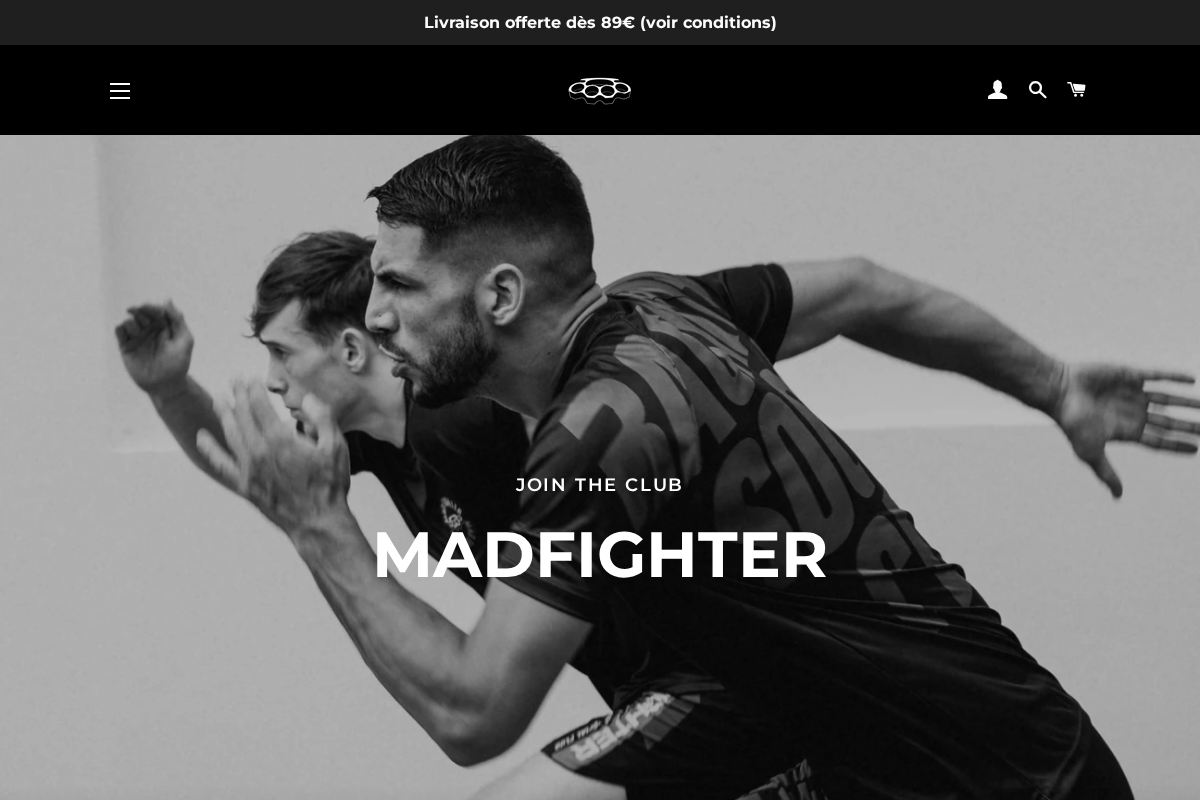 MAD FIGHTER homepage screenshot