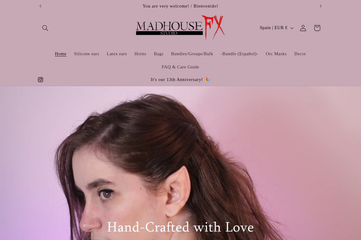 Madhouse Fx Studio homepage screenshot