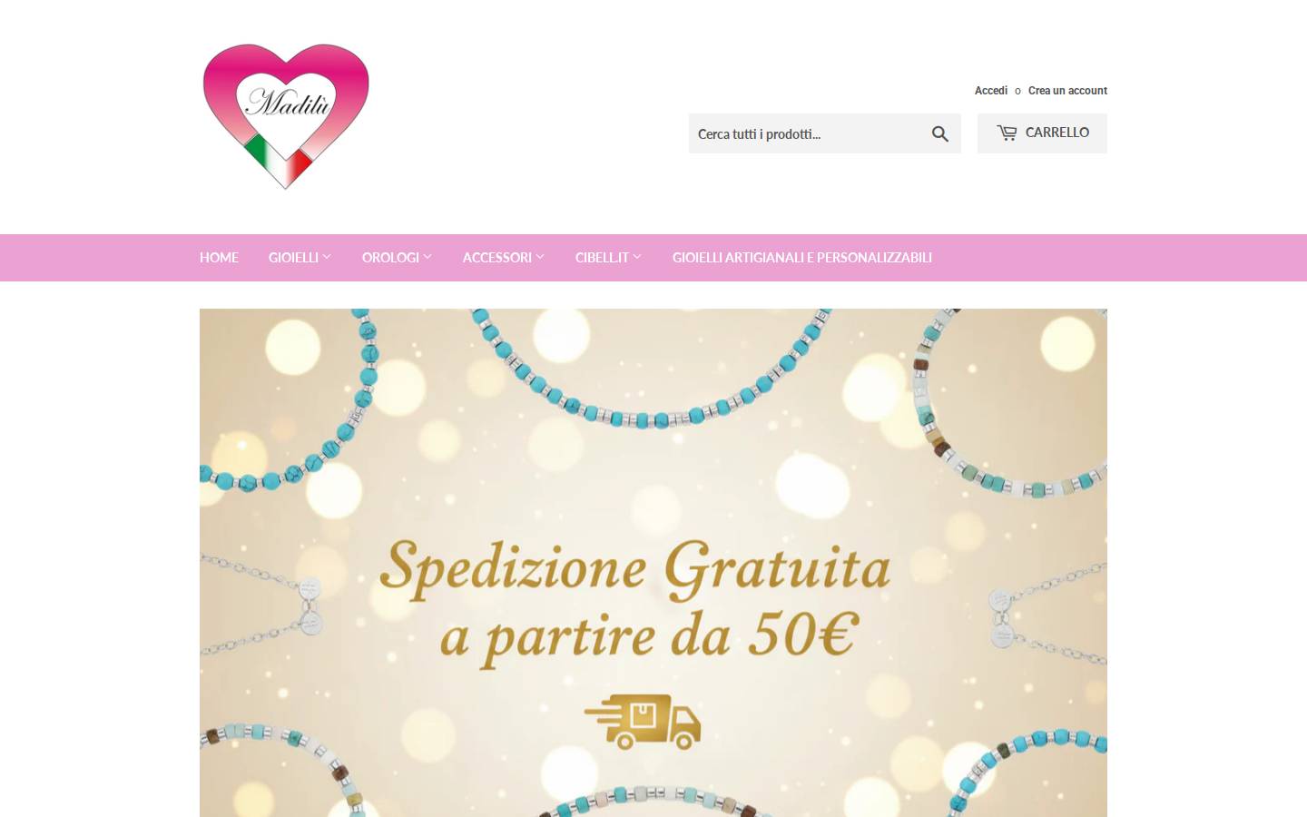 madilu.it homepage screenshot