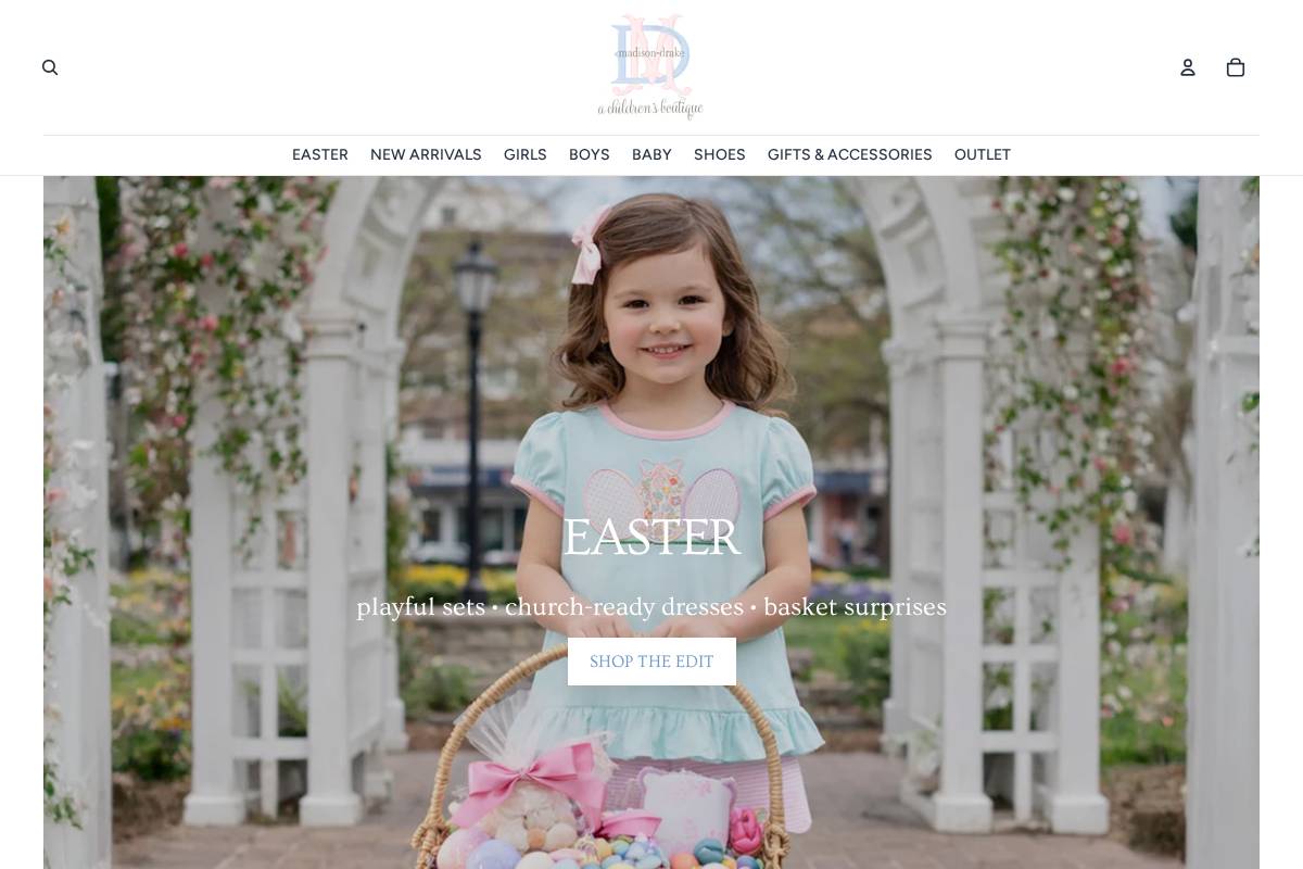 madison-drake.com homepage screenshot