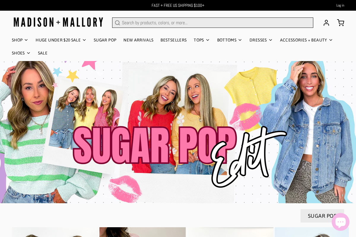 Madison + Mallory homepage screenshot